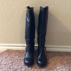 Steve Madden black riding boots